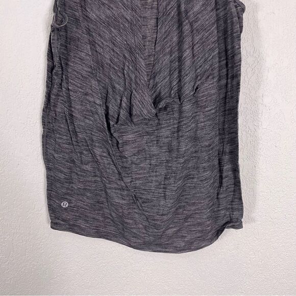 Lululemon Heathered Grey Cutout Back Tank Top - Picture 6 of 6
